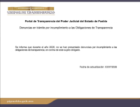 Denuncias en trámite por incumplimiento a las Obligaciones de Transparencia
